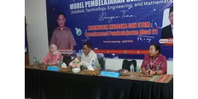 Workshop STEM, SMAN 10 Bandar Lampung Perkuat Inovasi Pembelajaran Abad 21